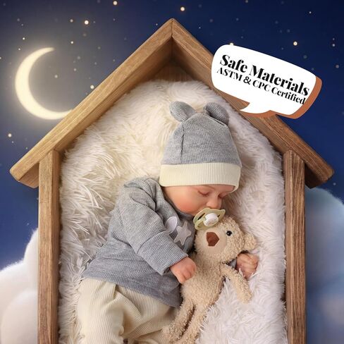 BABESIDE Reborn Baby Dolls Boy – 20 Inch Closed-Eye Realistic Baby Doll, Sleeping Newborn Doll with Accessories for Kids Age 3+, Pretend Play and Collection in Saudi Arabia