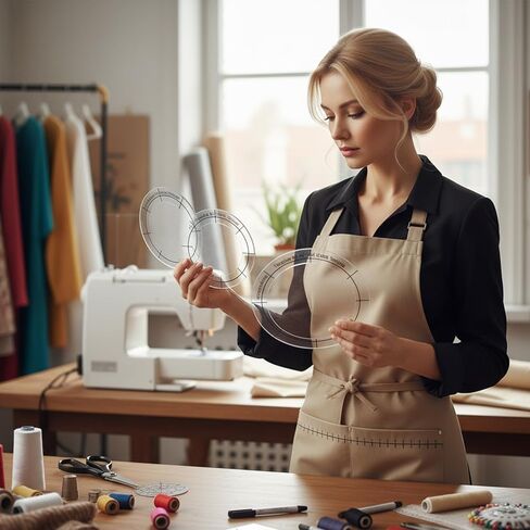 4 عبوات من مجموعة مسطرة قالب اللحف الأكريليك، قالب اللحف الأكريليك بهلوان أشكال دائرية مساطر لصنع البطانية، حرفة الملابس DIY in Kuwait