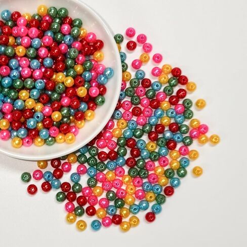 Pearl Beads for Jewelry Making Holes ABS Craft Beads with Holes for Jewelry Making, Bracelet, Necklace Crafting Bulk Bead Kit (10mm,Ivory White/450 pcs) in Saudi Arabia