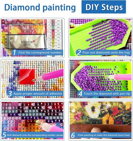 NWQZBYHT رف الكتب 5D الماس مجموعات الرسم للبالغين، كتاب مجموعات الفن الماس للبالغين، DIY جولة الحفر الكامل النقاط الماس جوهرة اللوحة للمبتدئين صورة الحرف ديكور جدار المنزل 12 × 16 بوصة in Kuwait