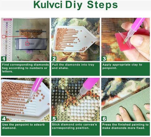 Kulvci Sun and Moon Diamond Painting Kits for Adults, Round Full Drill Diamond Art Kits, 5D DIY Diamonds Crafts for Home Wall Decoration Gifts 12×12Inch in Kuwait