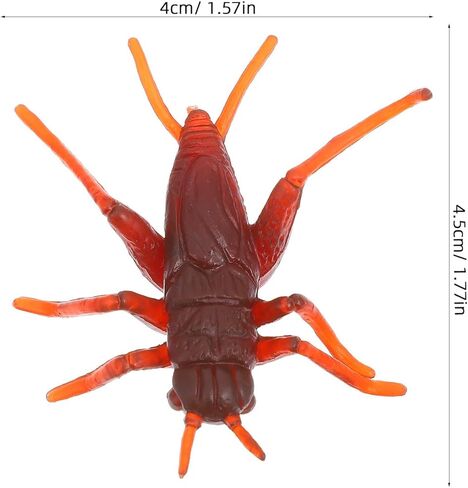 50 Pcs Lifelike Cricket Prank Props Plastic Cricket Toys Simulation Bug Props for Party Fools' Day in Saudi Arabia
