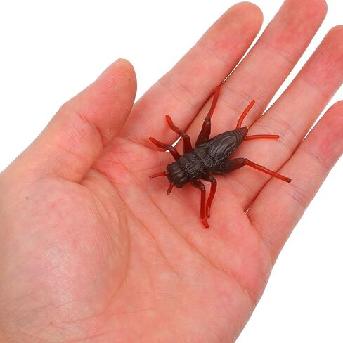 50 Pcs Lifelike Cricket Prank Props Plastic Cricket Toys Simulation Bug Props for Party Fools' Day in Saudi Arabia