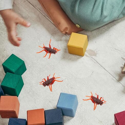 50 Pcs Lifelike Cricket Prank Props Plastic Cricket Toys Simulation Bug Props for Party Fools' Day in Saudi Arabia