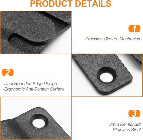 20 PCS 1.73×0.75inch Flush Mount Bracket, Stainless Steel Interlock Hanging Buckle Wall Mounting Brackets, Picture Hanger Cleat for Home Decor/DIY Enthusiasts with Screws in Saudi Arabia