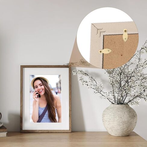 uxcell 120pcs Picture Frame Backing Clips, 0.98" Photo Frame Turn Buttons Fasteners Hardware Corner Clip with 120pcs Screw for Hanging Pictures Craft Drawings, Melon-Seed Shaped Gold in Saudi Arabia