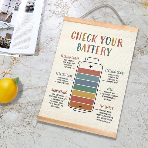 HEYJEEPER IKIGAI Mental Health Wall Art,Motivational Canvas Poster for Counseling Office,Calm Down Corner Classroom Playroom Decor, Inspirational Self-Growth Decor for Teen,Essential for Mental Health Office (IKIGAI) in Kuwait