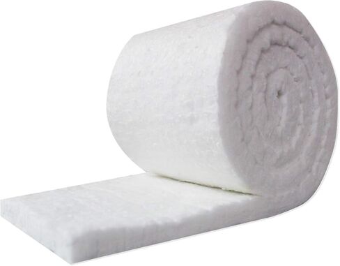 لفة بطانية عازلة من ألياف السيراميك من UniTherm، (كثافة 8#، 2300 درجة فهرنهايت) (1 بوصة × 48 بوصة × 25 بوصة) للأفران والأفران والمواقد والمزيد! in Kuwait