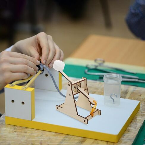 Kids Catapult Building Kit Trebuchet Engineering Kit Stem Puzzle Learning Activity Your Own Wood Projectile Launcher and Discover Physics in Saudi Arabia