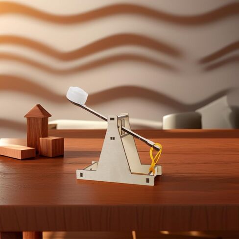 Kids Catapult Building Kit Trebuchet Engineering Kit Stem Puzzle Learning Activity Your Own Wood Projectile Launcher and Discover Physics in Saudi Arabia