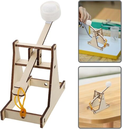 Kids Catapult Building Kit Trebuchet Engineering Kit Stem Puzzle Learning Activity Your Own Wood Projectile Launcher and Discover Physics in Saudi Arabia