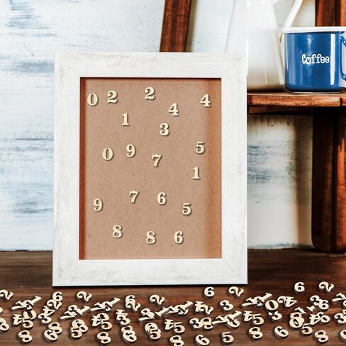 200pcs Small Wooden Numbers 0.6inch Wood Numbers 0-9 Mini Unfinished Wooden Number for Crafts Arts DIY Project Home Decorations in Saudi Arabia