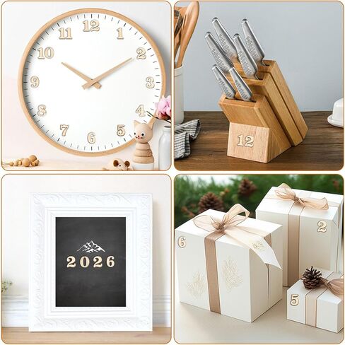 200pcs Small Wooden Numbers 0.6inch Wood Numbers 0-9 Mini Unfinished Wooden Number for Crafts Arts DIY Project Home Decorations in Saudi Arabia