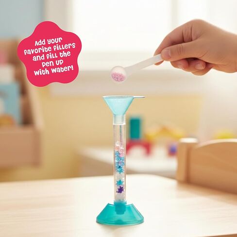 DINO MINI My Sparkly Pens - مجموعة إنشاء أقلام DIY مع 7 ديكورات مخصصة و4 أغطية علوية - مجموعات فنية وحرفية إبداعية للأطفال - الحرف اليدوية للأطفال - هدايا العودة إلى المدرسة للفتيات المراهقات in Kuwait