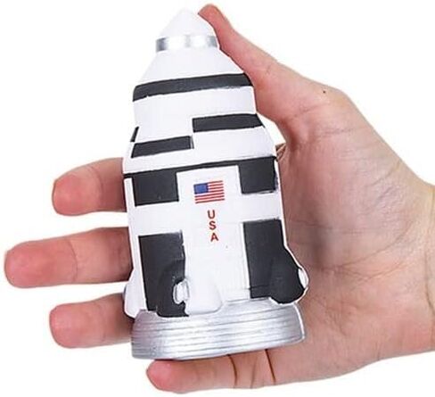 Space Squeeze Stress Toys | Pack of 3 | Space Shuttle Astronaut Rocket Set - 4.5-5 Inches by HAPPY DEALS~ in Saudi Arabia