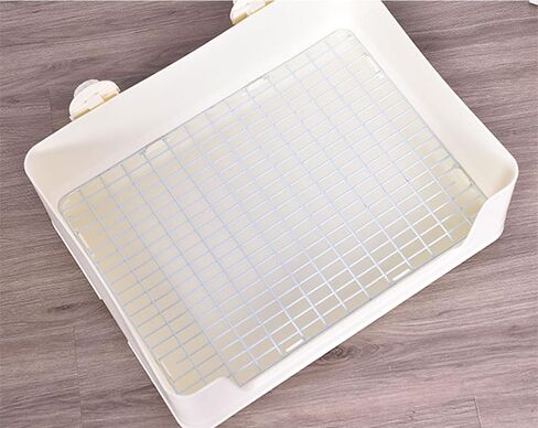 RUBYHOME Large Rabbit Litter Box Bunny Potty Training Corner Litter Pan with Deep Bottom Collection Tray, Small Animal Bedding Toilet for Adult Guinea Pig, Ferret in Kuwait