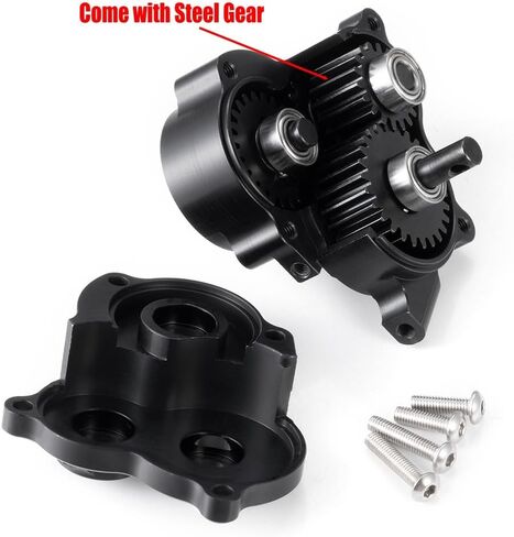 RCLIONS Complete Transmission Case Center Gearbox with Steel Gear for 1/10 Redcat Ascent-10 RC Crawler Car Upgrades Parts in Saudi Arabia