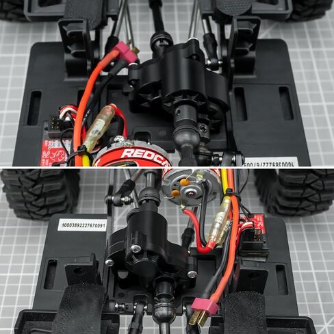 RCLIONS Complete Transmission Case Center Gearbox with Steel Gear for 1/10 Redcat Ascent-10 RC Crawler Car Upgrades Parts in Saudi Arabia