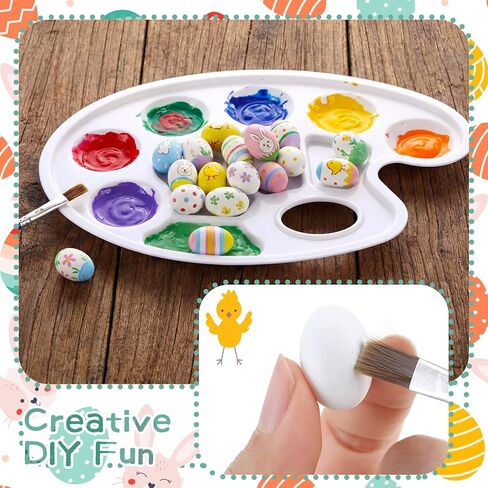 Bucherry 30 Pcs Wooden Fake Eggs 7/8 Inch Mini White Easter Eggs Unfinished for Toddler Kids DIY Crafts Painting Nesting Boxes Kitchen Play Game Easter Party Favors, Smooth and Ready to Decorate in Saudi Arabia