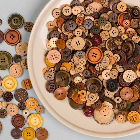 50g Assorted Sizes Buttons Mixed Handmade Ornament Buttons for Sewing Decorations DIY Arts and Crafts Manual Button Painting(Multicolor) in Saudi Arabia