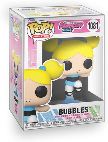 فانكو بوب! Powerpuff Girls - مجموعة من 3 - مجسمات من الفينيل Bubbles وBlossom وButtercup مجمعة مع واقي الصندوق in Kuwait