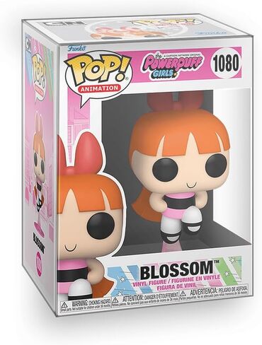 فانكو بوب! Powerpuff Girls - مجموعة من 3 - مجسمات من الفينيل Bubbles وBlossom وButtercup مجمعة مع واقي الصندوق in Kuwait