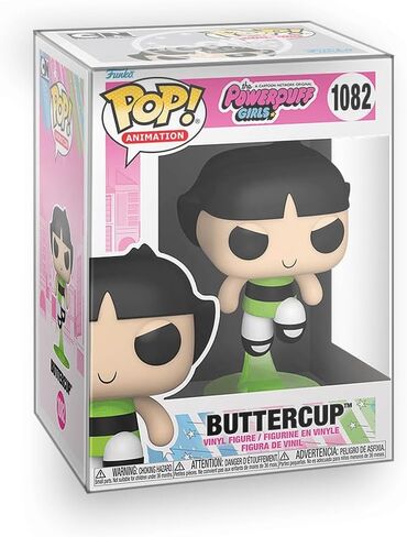 فانكو بوب! Powerpuff Girls - مجموعة من 3 - مجسمات من الفينيل Bubbles وBlossom وButtercup مجمعة مع واقي الصندوق in Kuwait