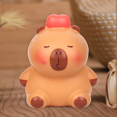 Capybara Squeezable Series Blind Box Figure, Random Design Animal Figures Collectible Toy, Cute Stress Relief Simulation Squeeze Toy for Gift (3.54-4.72'' H) in Saudi Arabia