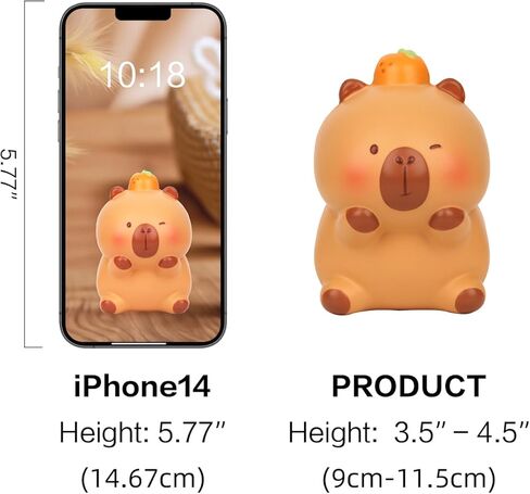 Capybara Squeezable Series Blind Box Figure, Random Design Animal Figures Collectible Toy, Cute Stress Relief Simulation Squeeze Toy for Gift (3.54-4.72'' H) in Saudi Arabia