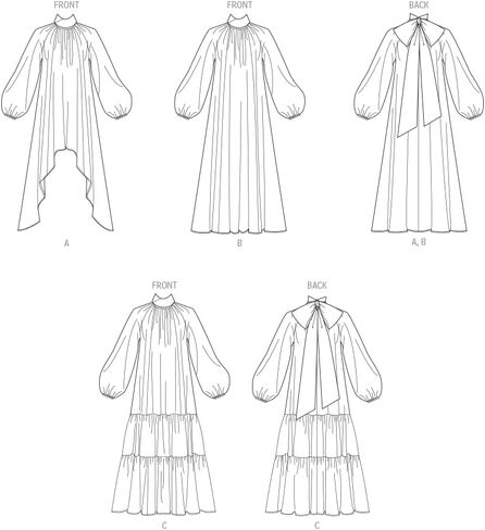 McCall's M8603R5 Misses' Very Loose-Fitting Flared Dress Sewing Pattern Packet, Design Code M8603, Sizes 14-16-18-20-22 in Saudi Arabia