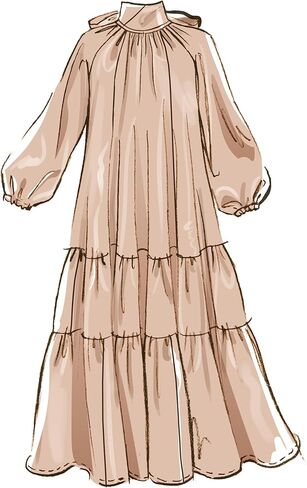 McCall's M8603R5 Misses' Very Loose-Fitting Flared Dress Sewing Pattern Packet, Design Code M8603, Sizes 14-16-18-20-22 in Saudi Arabia