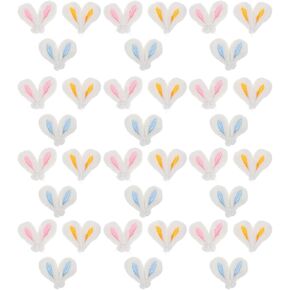 VOSAREA 30pcs Mini Plush Bunny Ears Easter Rabbit Hairpins Plush Ear Material for Easter Party Supplies Crafting Projects Scrapbooking DIY Craft in Kuwait