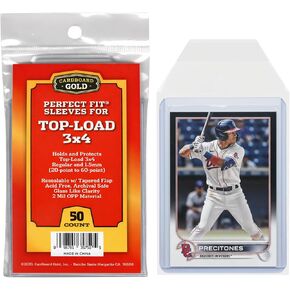 أكمام علوية من الورق المقوى - حماية قصوى وقابلة للإغلاق ومناسبة تمامًا - أكمام تحميل علوية خالية من الأحماض - تحمل اللوادر العلوية بشكل آمن (أكمام 20pt-60pt، 50 أكمام علوية) in Kuwait