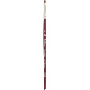 فرشاة الرسم الصناعية الفاخرة من Princeton Velvetouch Artiste من أجل ألوان الأكريليك وألوان الماء والزيت ، السلسلة 3950 على شكل إزميل بلندر صناعي فاخر، مقاس 2 in Kuwait