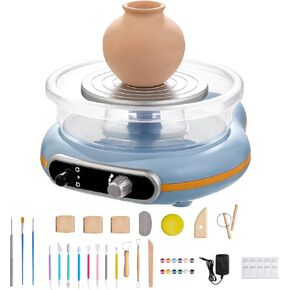 Funspire Pottery Wheel for Kids,mini Pottery Wheel for Children and Beginners - 4.7-inch Electric Pottery Wheel with Adjustable Speed, Low Noise, Precise Control, Includes 16 Pottery Tools in Saudi Arabia