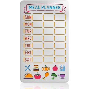 UNICRAFTALE استنسل مجلة معدنية من الفولاذ المقاوم للصدأ تقويم استنسل قوالب تسجيل الوقت لمذكرات دفتر الملاحظات ودفتر القصاصات وحرق الخشب والنقش DIY الرسم 6.96 بوصة × 3.93 بوصة in Kuwait