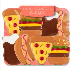 Off The Menu Gift | Hand-Decorated Dog Cookies – 8 Pack in Gift Box | Extra Large Dog Treats 62g Cookie, Vegan Snacks for Dogs, Gifts for Dogs in Kuwait