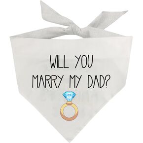 الكلب باندانا سوف تتزوج والدي، إعلان الخطوبة الكلب باندانا، مضحك صور الزفاف الدعامة، وشاح الحيوانات الأليفة الملحقات الهدايا لأصحاب محبي الكلاب in Kuwait