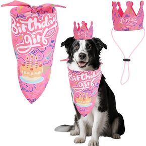مجموعة باندانا وقبعة لعيد ميلاد الحيوانات الأليفة للكلاب والقطط، وشاح لحفلات الحيوانات الأليفة قابل للتعديل، فستان للكلاب، لوازم حفلات أعياد الميلاد، زينة لاحتفالات البنات والجراء والقطط in Kuwait