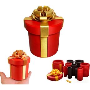Annoying Nested Screw Gift Box, Annoying Gift Box, Prank Gift Boxes, Money Puzzle Boxs for Cash Gift, Reusable Prank Gift Packaging for Birthday, Christmas & Fun Party Game (red) in Saudi Arabia