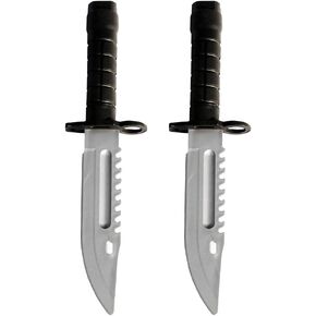 zonzxcv 2 Pcs Toy Plastic Dagger Fake Knife Not Sharp Safety Won't Hurt Tength 9 Inch (Without Ring) in Kuwait