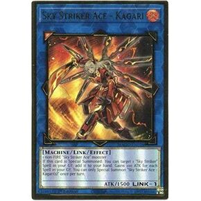 Crystalcommerce Sky Striker Ace - Kagari - MAGO-EN038 - Premium Gold Rare - 1st Edition - Trading Card - Collectible Card - 1 in Kuwait