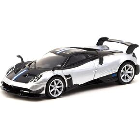 باجاني هوايرا بي سي جريجيو ميركوريو فضي معدني وأسود مع خطوط Global64 Series 1/64 Diecast Model Car من Tarmac Works T64G-TL014-SL in Kuwait