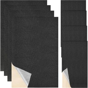 8 Sheets Faux Leather Repair Patch Self-Adhesive Black Leather Patches Waterproof Vinyl Repair Kit for Furniture Car Seats Couch Sofa Chair Surface in Saudi Arabia