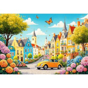 ألغاز الصور المقطوعة للعطلات على الشاطئ للبالغين 1000 قطعة، ألغاز منزل الشاطئ 1000 قطعة للبالغين، ألغاز الصور المقطوعة الصعبة المستحيلة الصعبة 1000 قطعة لعبة عائلية (27.6 بوصة × 19.7 بوصة) in Kuwait