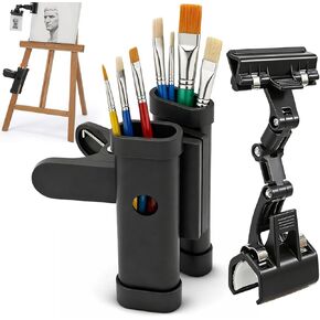 Paint Brush Copy Clip Holder, Metal Easel Brush Clip, 360° Rotatable Paper Document Sign Holder for Typing, Drum Stick Holder Clamp, Suitable for Artist Sketch Drawing Board Computer in Saudi Arabia