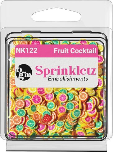 قطع طين بوليمر من Buttons Galore Sprinkletz لزخارف يدوية إضافية 36 جرامًا 1500 قطعة - الربيع والصيف (كوكتيل فواكه) in Saudi Arabia