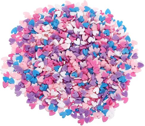 MECCANIXITY 45g Fake Letter Style, 9 Set Donut Polymer Clay Slices for Nail Art DIY Crafts Phone Case Shaker Card Filler, Multicolored in Saudi Arabia