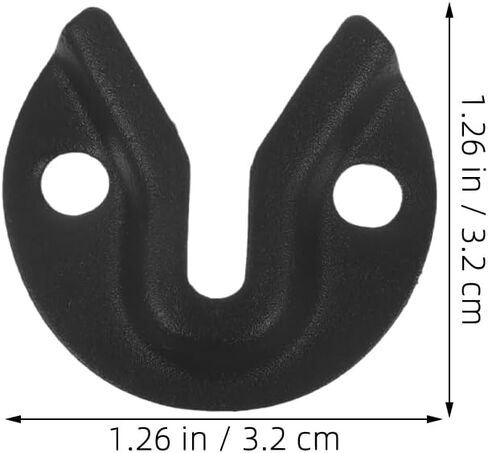 TEHAUX 20pcs Keyhole Hangers, Black Iron Mirror Picture Frame Hangers, Keyhole Hanging Plates Metal Fasteners for Fasteners Rivet Fittings in Saudi Arabia