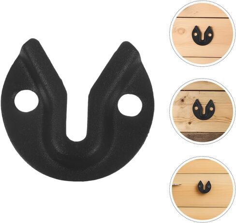 TEHAUX 20pcs Keyhole Hangers, Black Iron Mirror Picture Frame Hangers, Keyhole Hanging Plates Metal Fasteners for Fasteners Rivet Fittings in Saudi Arabia